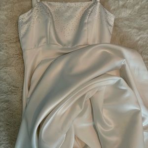 Jim Hjelm Satin Sequined Wedding Dress